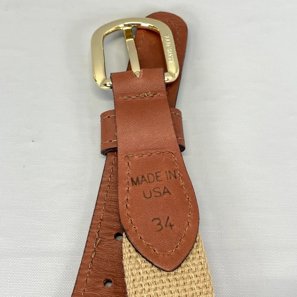 ZEP-PRO Clemson Tigers Belt Mens 34 Fabric Leather Brass NCAA Football - USA